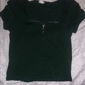 Dark green top